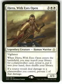 Djeru, With Eyes Open 10 Rare Hour of Devastation Magic: The Gathering Near Mint - Image 1