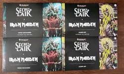 MTG SECRET LAIR - IRON MAIDEN Eddie Unchained & Album Art- Sealed 4 PACKS - Image 1
