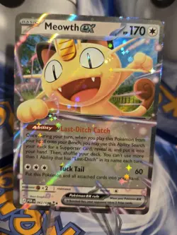Pokemon TCG Perfect Order Meowth EX 062/088 Double Rare Holo - Image 1