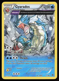 2015 Pokemon XY Gyarados Holo Cosmos Foil #21 /98 LP+ - Image 1