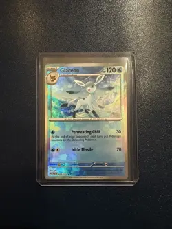 Pokemon SV Prismatic Evolutions: Glaceon # 025/131 (Master Ball Pattern) NM - Image 1