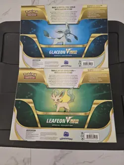 Pokemon TCG Glaceon & Leafeon VSTAR Special Collection Boxes (SEALED) Set of 2 - Image 2