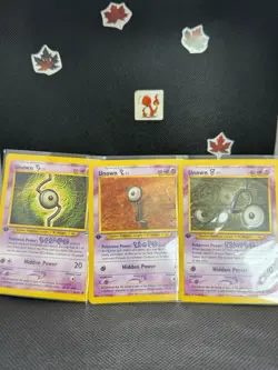 Unown [S, V, L ] 87,86,89/105 | Neo Destiny 1st Edition | Pokemon Common | - Image 1