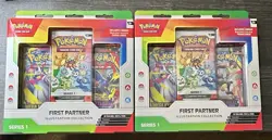 Two Pokemon TCG First Partner Illustration Collection Series 1 Boxes New/Sealed - Image 1