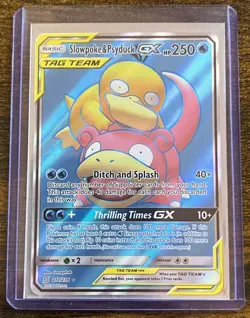 Pokemon Slowpoke & Psyduck GX 217/236 Tag Team Full Art English 2019 - Image 1