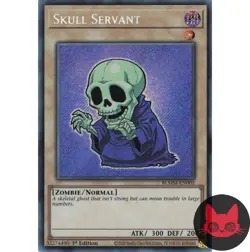 Yugioh Skull Servant BLMM-EN002 Secret Rare 1st Edition NM - Image 1
