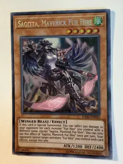 Sagitta, Maverick Fur Hire (DASA-EN020) - Secret Rare - 1st Edition Yugioh NM - Image 1