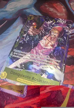 Donquixote Rosinante OP12-108 One Piece Illustration Box 6 Promo - Image 1
