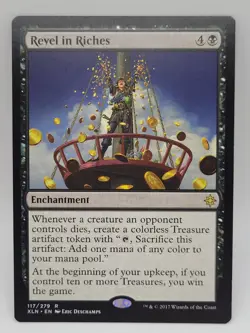 MTG Revel in Riches NM Ixalan Commander Treasure Win Condition Magic Card - Image 1