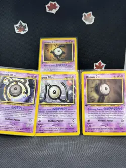 Unown [N,E,I,M] 50,67,68,49/75 1st Edition Neo Discovery Pokemon Card NM - Image 1