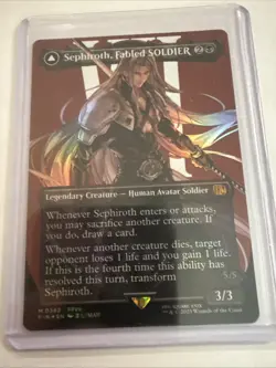 Sephiroth, Fabled SOLDIER (0382) (Borderless) Final Fantasy Foil MTG - Image 1