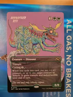 1x Agonasaur Rex - Borderless Aetherdift MTG NM IN HAND SHIPS FAST! - Image 1