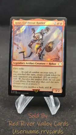 1x Rose, Cutthroat Raider (Surge Foil) - Universes Beyond: Fallout - #594 - Image 1