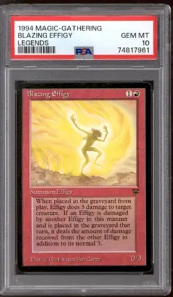 Magic MTG Legends Blazing Effigy PSA 10 GEM MINT POP 18 - Image 1