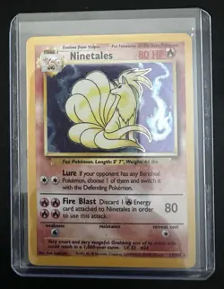 Ninetales 12/102 Holo Rare Base Set Unlimited Pokemon 1999 - Image 3