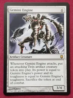 Magic The Gathering DARKSTEEL GEMINI ENGINE artifact card MTG - Image 1