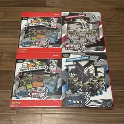 Pokemon Black Bolt and White Flare Binder +Poster Collection Sam's Club Bundles - Image 1
