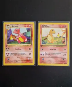 Pokemon 1st Edition Glumanda & Glutexo Set Near Mint - Image 1