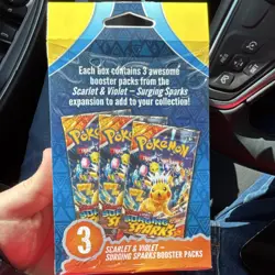 Pokemon Scarlet & Violet Surging Sparks Booster Packs 3-Pack English - Image 2