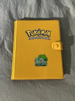 Pokemon Bulbasaur Yellow Collectors Album Binder Vintage 1999 Binder Only B READ - Image 1
