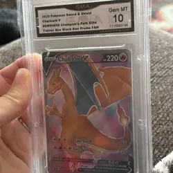 GMA 10 Charizard V English Pokemon Champion Path ETB Promo SWSH050 50 - Image 4