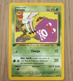 Pokemon Smogo 40 HP Common Team Rocket 58/82 Basic 1st Edition French 2000 - Image 1
