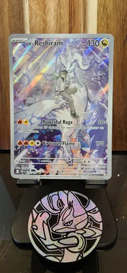 Pokemon TCG N's Reshiram 167/159 Sv09: Journey Together Illustration Rare Holo - Image 1