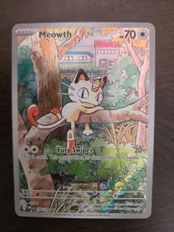 Pokemon Meowth 106/094 – Phantasmal Flames – English IR (Illustration Rare) NM - Image 1
