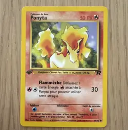 Pokemon Ponyta 50 HP Common Team Rocket 64/82 1st Edition French 2000 - Image 1