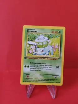 Pokemon Karten Sammlung - Starter Bisasam 44/102 1. Edition Base - Excellent-NM - Image 1