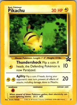 Pikachu (27) 27/53 WoTC Promo Pokemon NM Normal - Image 1