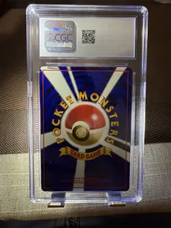 CGC 9 MINT Hitmonlee Japanese Fossil 106 Holo SWIRL Pokemon Card psa - Image 2