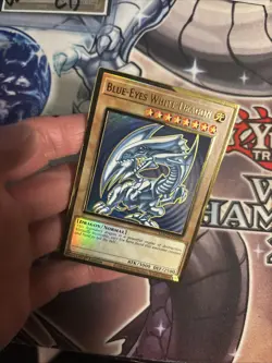 BLUE-EYES WHITE DRAGON 1ST EDITION GOLD RARE MAGO-EN001 YUGIOH VLP (CS) (2) - Image 3