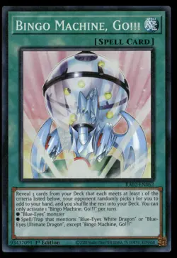 Bingo Machine, Go!!! (PCR) RA02-EN062 Prismatic Collector's Rare Yu-Gi-Oh NM - Image 1