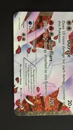 Pokemon TCG Reshiram Legendary Treasures Full Art Ultra Rare Card RC22/RC25~NM!! - Image 5