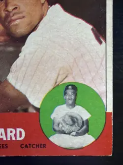1963 Topps - Elston Howard #60 New York Yankees Baseball Card EX - Image 3