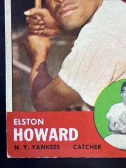 1963 Topps - Elston Howard #60 New York Yankees Baseball Card EX - Image 4