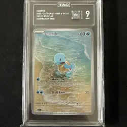 Pokemon Squirtle Holo Card TCG SV Scarlet & Violet 151 Series 170/165 TAG 9 - Image 1