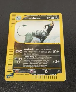 Pokemon Card- Houndoom-Skyridge-ReverseHolo-12/144-Rare-NoCrystal-ENG-Very Good - Image 1