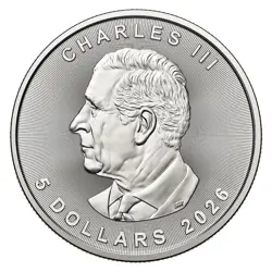RCM 1 oz Treasured Silver Maple Leaf - Wolf Privy Mark, UNC Original Card (2026) - Image 2