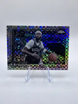 Topps 2025-26 Chrome X-Fractor Bobby Portis Milwaukee Bucks Basketball Card #124 - Image 1