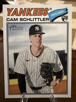 Cam Schlittler (RC) #222 BASE CARD - 2026 Topps Heritage - NY Yankees - Image 1