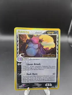 Nidoking 6/101 EX Dragon Frontiers Pokemon Card Holo Foil Rare MP - Image 1