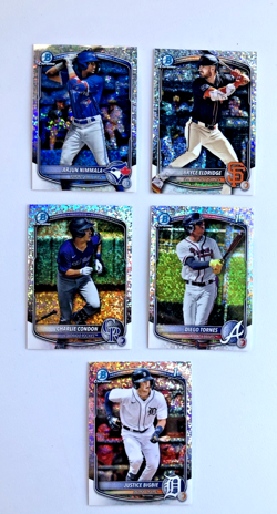 Lot Of 17 1st Bowman Chrome and Prospects Parallel cards, Plus Rookie Cards - Image 1