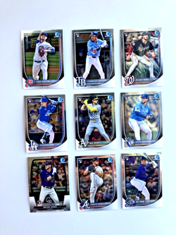 Lot Of 17 1st Bowman Chrome and Prospects Parallel cards, Plus Rookie Cards - Image 2