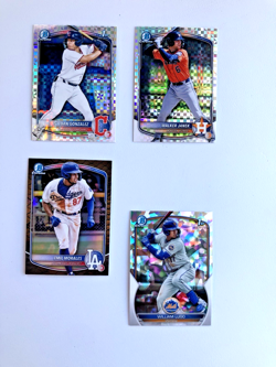 Lot Of 17 1st Bowman Chrome and Prospects Parallel cards, Plus Rookie Cards - Image 3