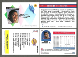 1990 Hoops #385 Magic Johnson Michael Jordan #367 4 card lot - Image 2