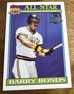 1991 BARRY BONDS ALL-STAR OPERATION DESERT SHIELD Card #401 Read - Image 1