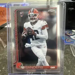 2025 Topps Chrome NFL Shedeur Sanders Rookie Base Card #315 - Image 1