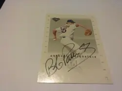 Bob Patterson 1996 Leaf Authentic Signature Series On Card Autograph Auto - Image 1